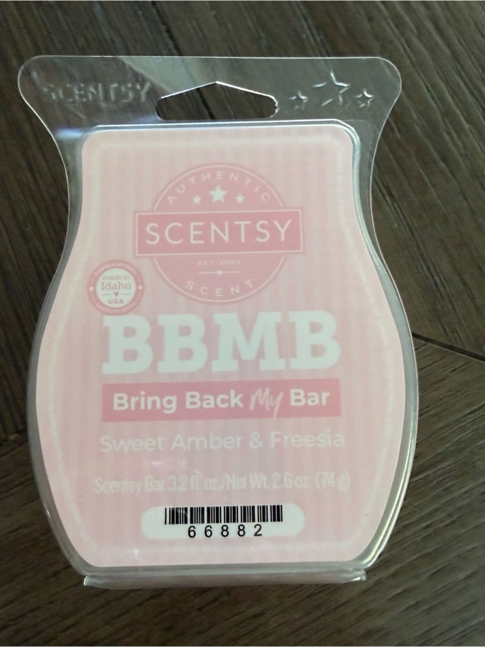 Scentsy Sweet Amber & Freesia BBMB Wax Bar